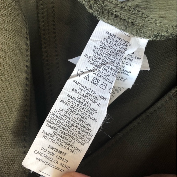 Prana Like New Brenna Pants in Olive Green Women’s Size 6 - Picture 13 of 14